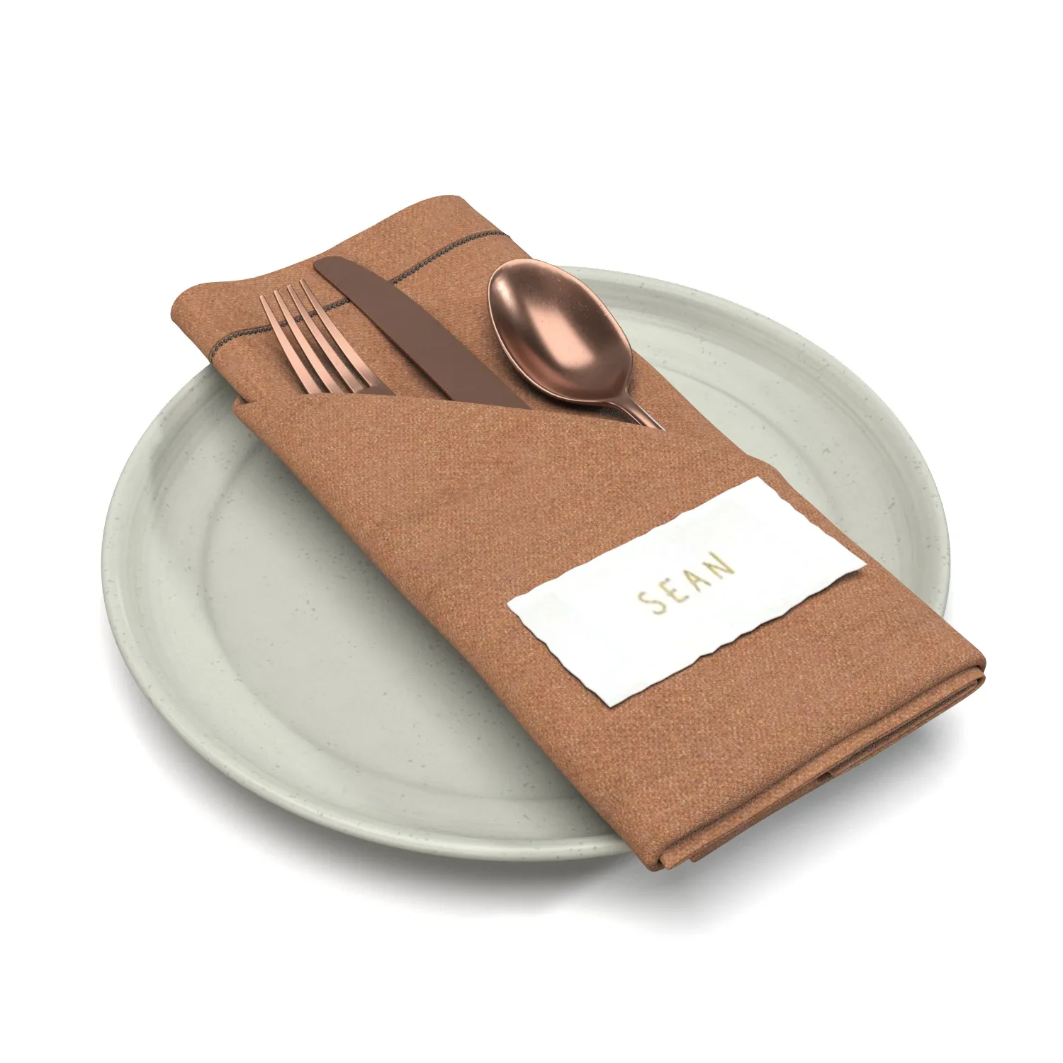 Angled Pocket Napkin PBR 3D Model_04